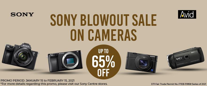 Promos and Events Banner SONY BLOWOUT SALE ON CAMERAS 880x367