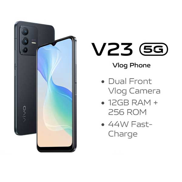 Vivo V23 5G Black with specs 1