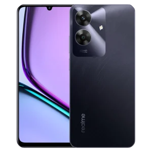 Avid Sales Corporation - Sony Centre | AV Surfer 441 realme Note 60 in Black, front and rear angle